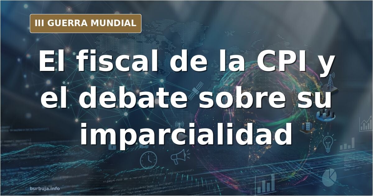 Fiscal de la Corte Penal Internacional Karim Khan durante una comparecencia ante los medios