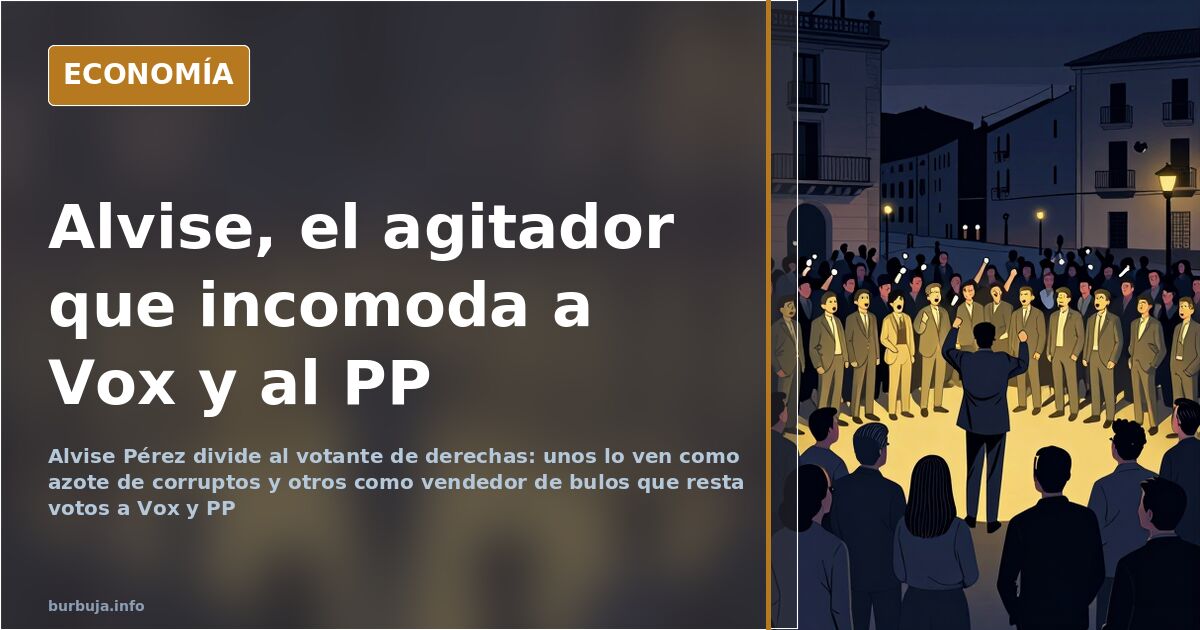 Alvise divide al votante de derechas: bulos, corrupción y fuga de votos