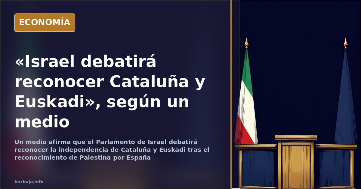 Ilustración editorial de un hemiciclo con banderas de Cataluña y el País Vasco, a propósito del debate atribuido al Parlament