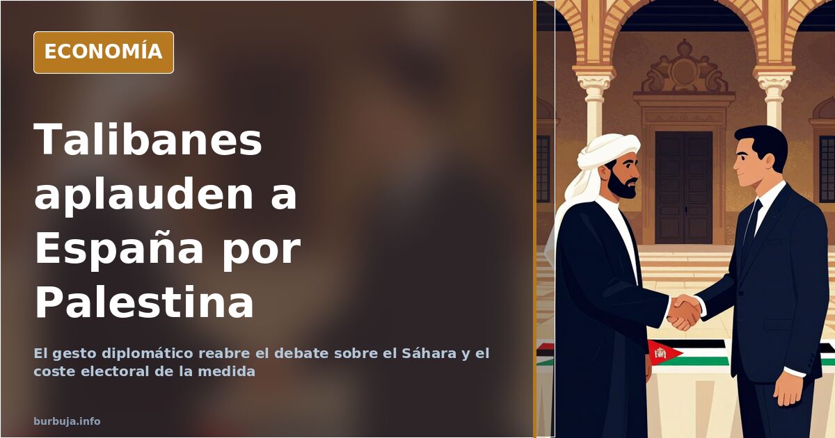 Talibanes agradecen a España el reconocimiento de Palestina