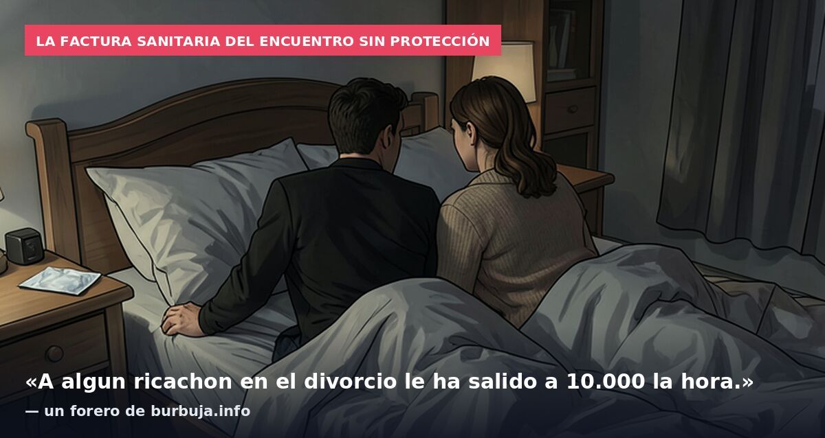La factura sanitaria del encuentro sin protección: «A algun ricachon en el divorcio le ha salido a 10.000 la hora.» — un forero de burbuja.info