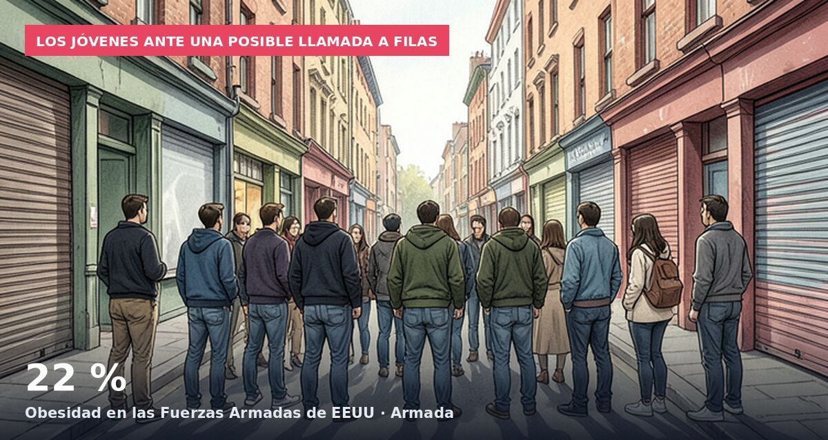 Los jóvenes ante una posible llamada a filas: 22 % Obesidad en las Fuerzas Armadas de EEUU · Armada