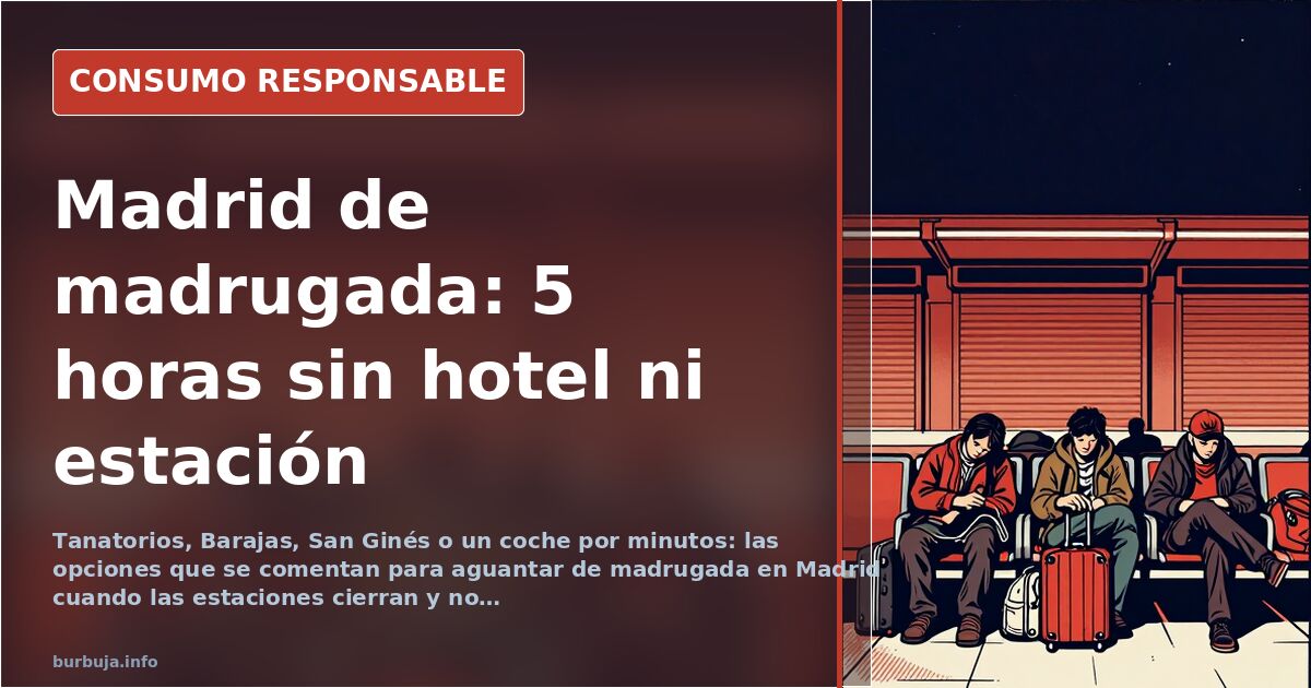 Dónde pasar la noche en Madrid sin pagar hotel