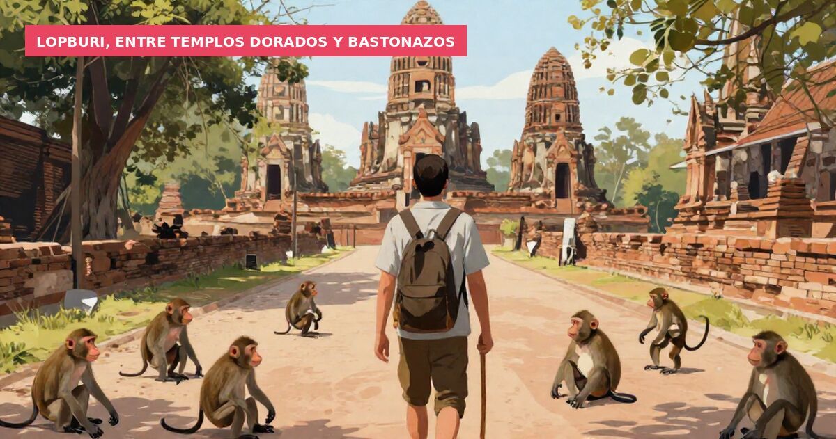 Lopburi, entre templos dorados y bastonazos