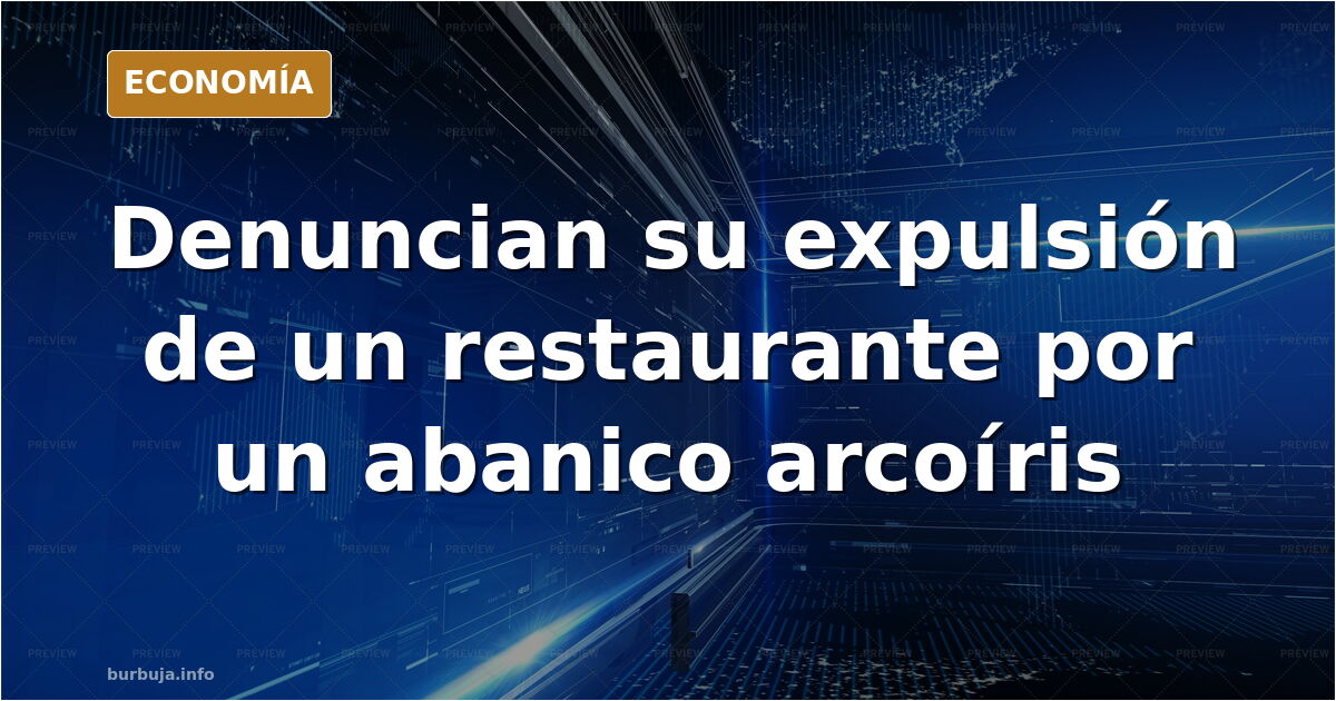 Un comensal denuncia su expulsión de un restaurante marroquí de Valencia por un abanico arcoíris