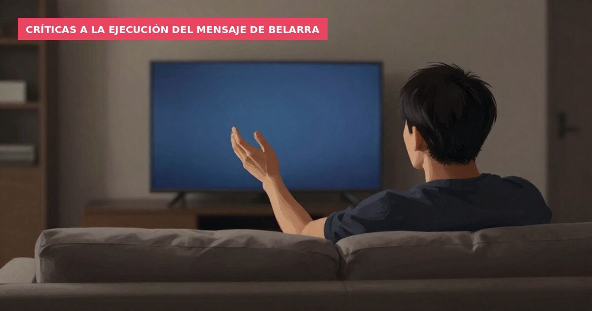 Críticas a la ejecución del mensaje de Belarra