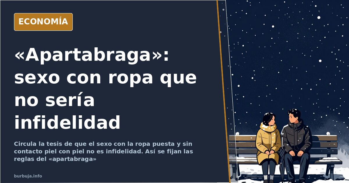 Imagen que ilustra el debate sobre el «apartabraga», la práctica de sexo con la ropa puesta