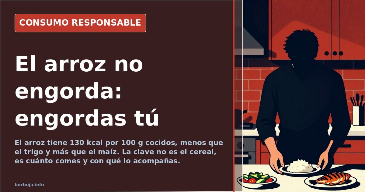 Rice doesn't make you fat; portion and pairings do