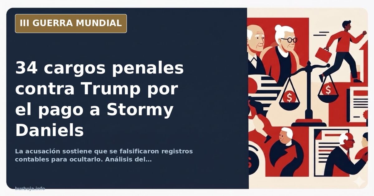Trump afronta 34 cargos penales por el pago a Stormy Daniels