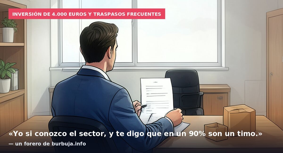 Inversión de 4.000 euros y traspasos frecuentes: «Yo si conozco el sector, y te digo que en un 90% son un timo.» — un forero de burbuja.info