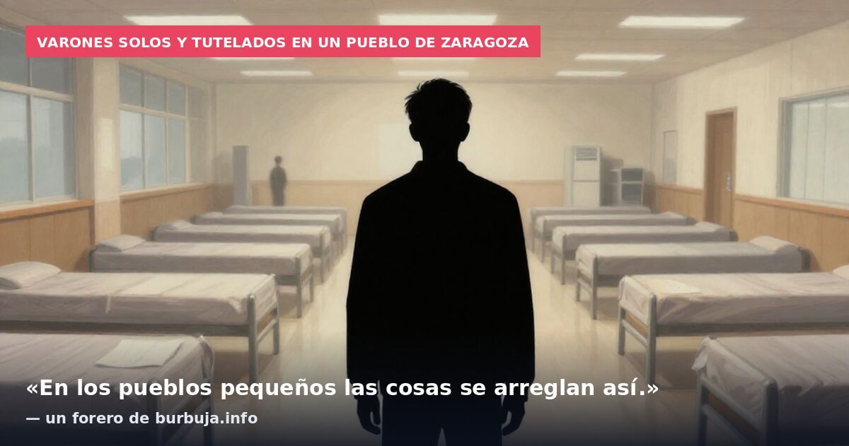 Varones solos y tutelados en un pueblo de Zaragoza: «En los pueblos pequeños las cosas se arreglan así.» — un forero de burbuja.info