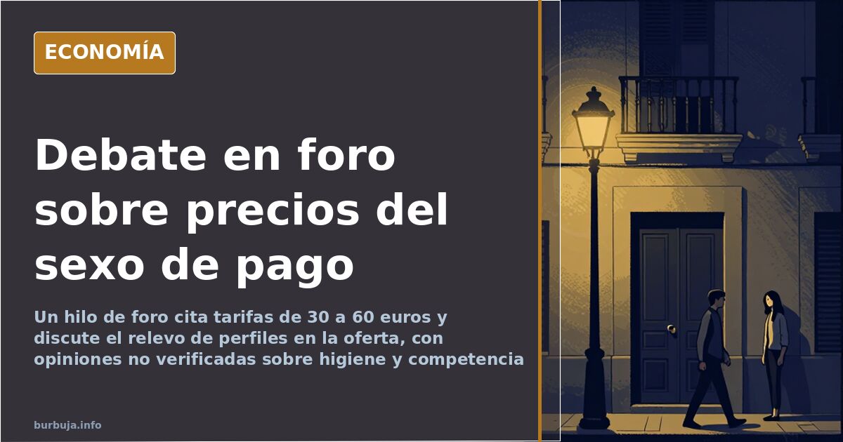 Ilustración editorial de una ciudad mediterránea con edificios y una cesta de la compra como símbolo del coste de vida