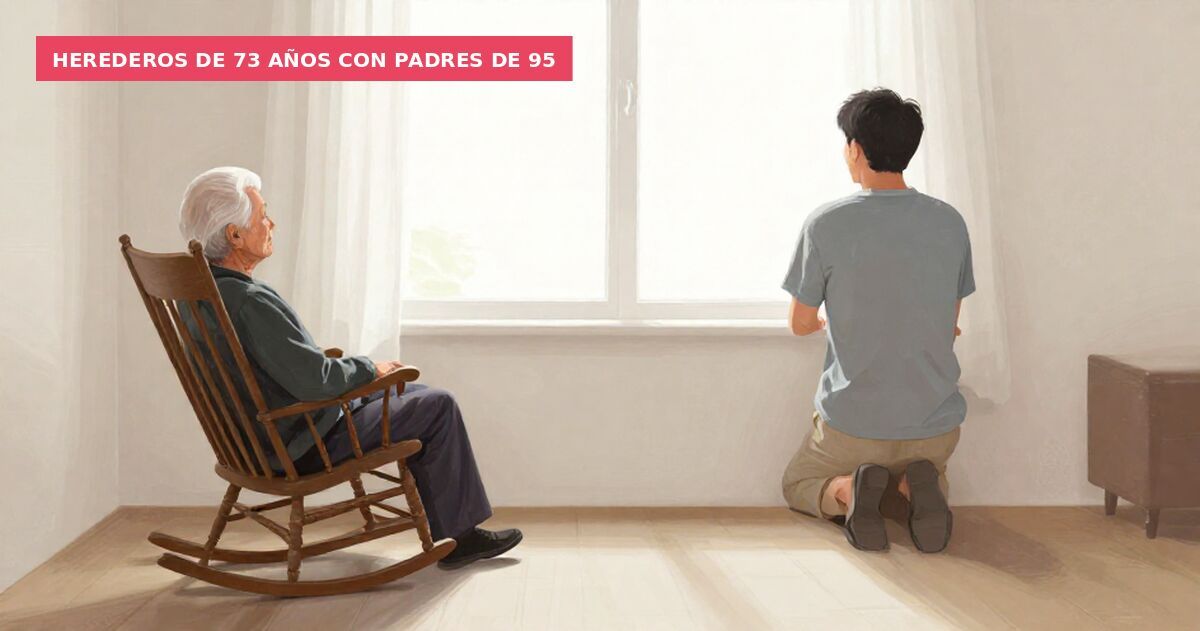 Herederos de 73 años con padres de 95