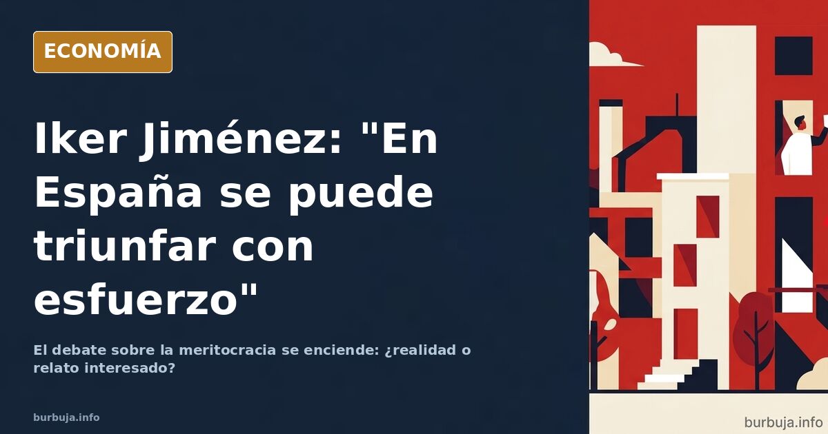 Ilustración editorial de un presentador de televisión señalando una gráfica ascendente mientras un grupo de jóvenes observa c