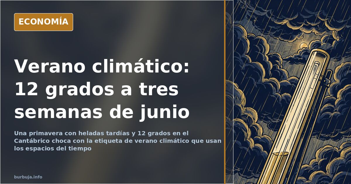 Verano climático frente a una primavera fría con heladas tardías