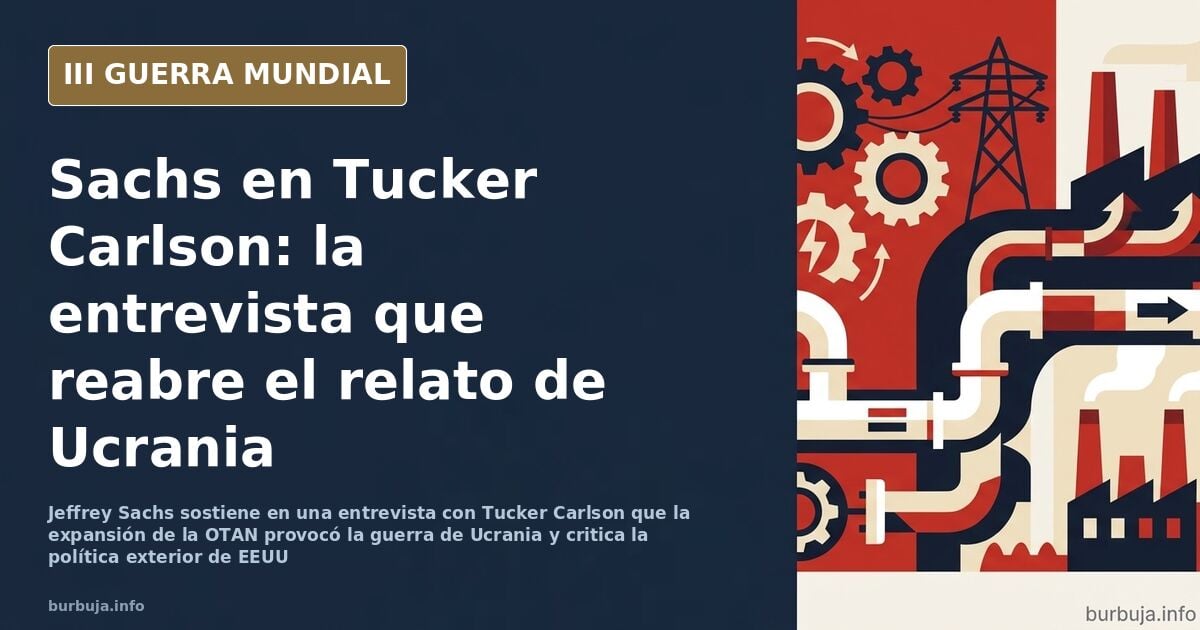 Silueta de Jeffrey Sachs frente a un mapa de Europa del Este con bases militares marcadas
