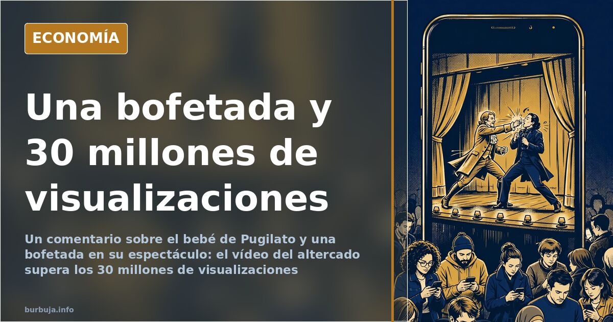 Bofetada al cómico que comentó el bebé de Pugilato en su show