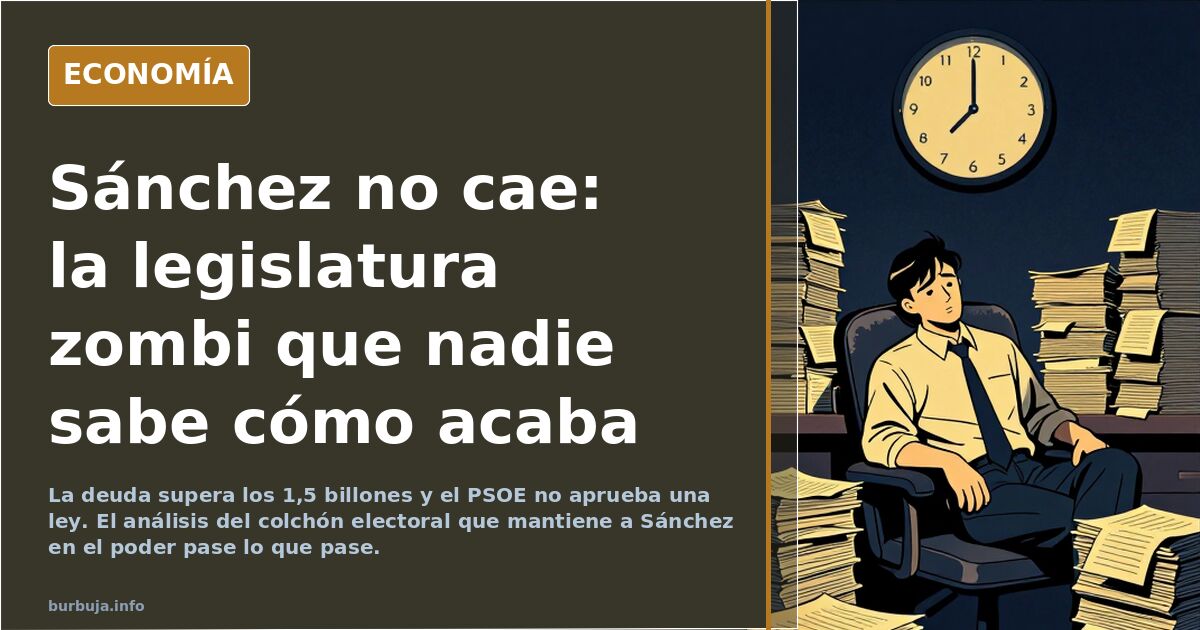El PSOE se hunde y Sánchez aguanta: la legislatura sin ley