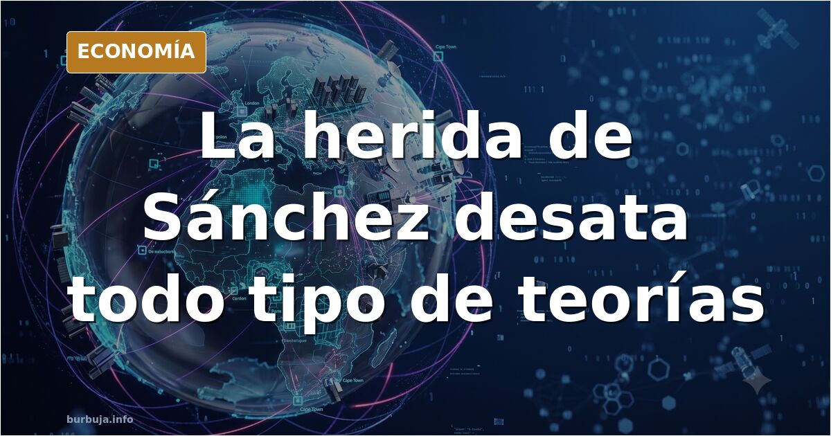 Primer plano del brazo derecho de Pedro Sánchez con una herida visible durante un mitin del PSOE
