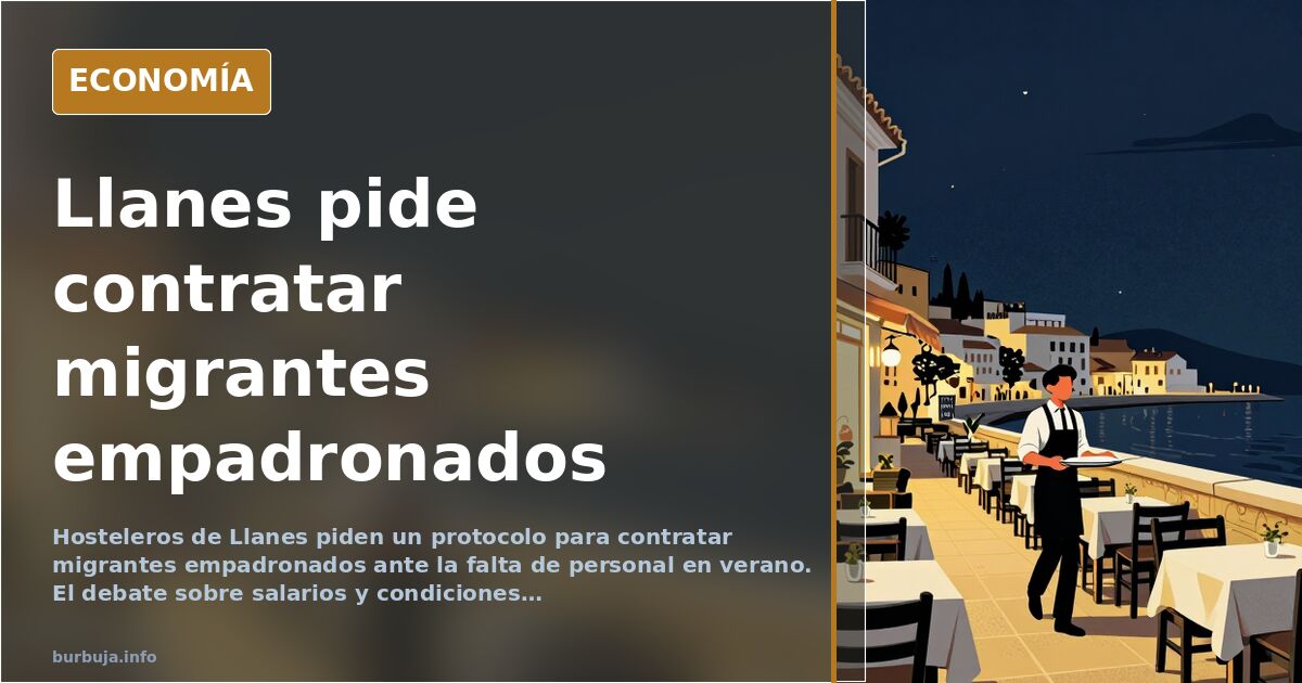 Llanes: hosteleros piden contratar migrantes empadronados