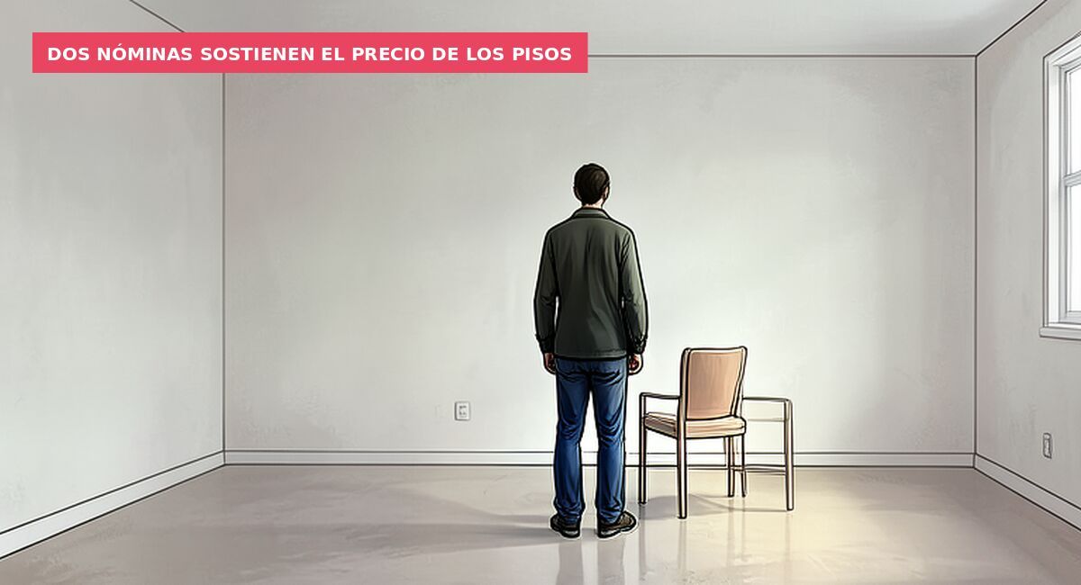 Dos nóminas sostienen el precio de los pisos