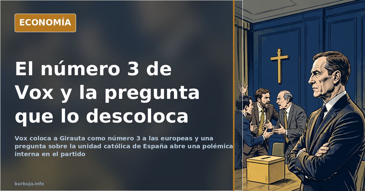 Atril y banderas en un acto de campaña electoral europea