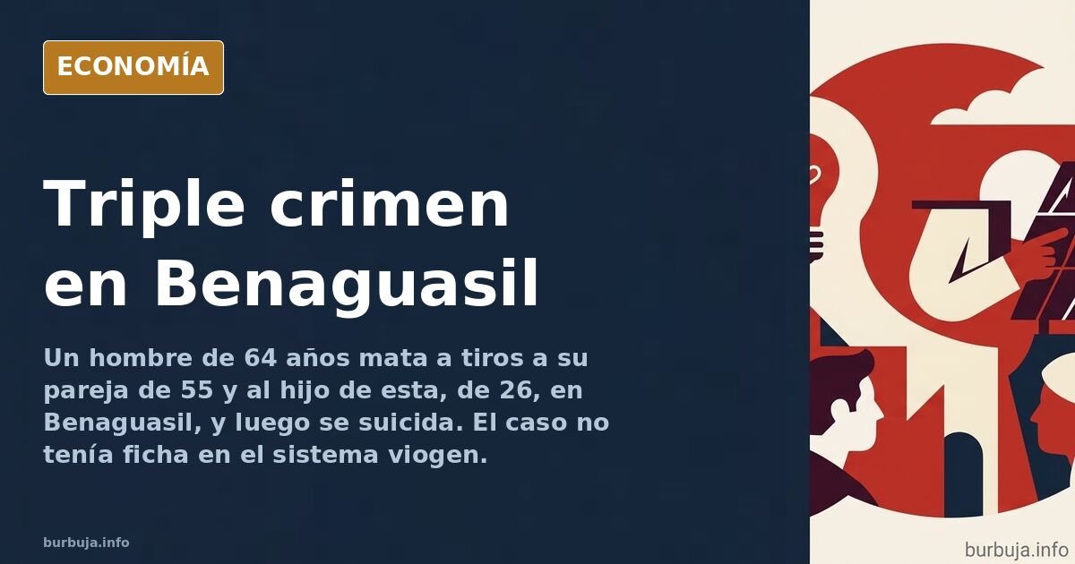 Vehículos de la Guardia Civil y servicios funerarios junto al chalé de Benaguasil donde aparecieron tres cadáveres