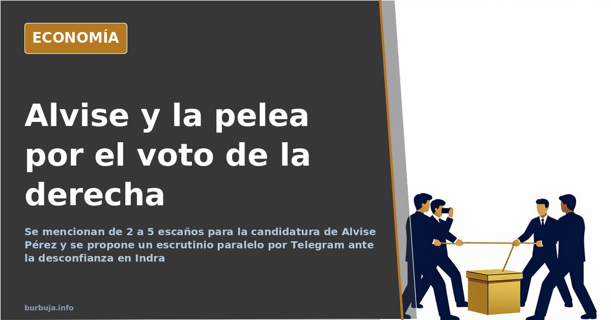 Voto a Alvise, escrutinio paralelo y grieta en la derecha
