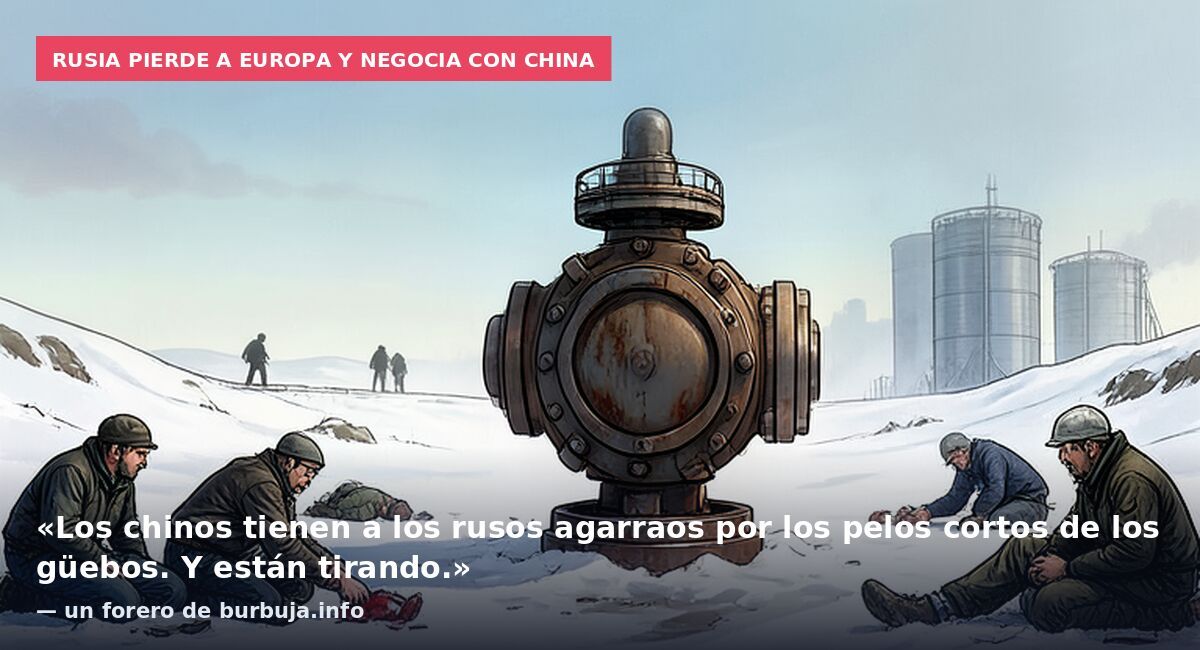 Rusia pierde a Europa y negocia con China: «Los chinos tienen a los rusos agarraos por los pelos cortos de los güebos. Y están tirando.» — un forero de burbuja.info