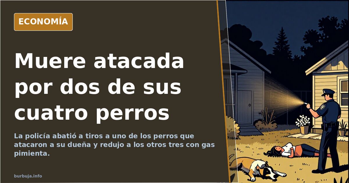 Dos de sus cuatro perros matan a la dueña que los defendía