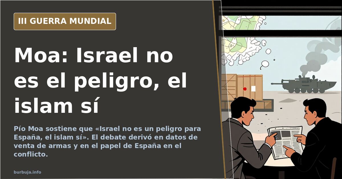 Pío Moa y el choque entre Israel y Hamás: el análisis que divide
