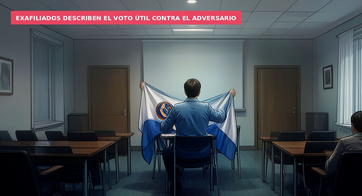 Exafiliados describen el voto útil contra el adversario