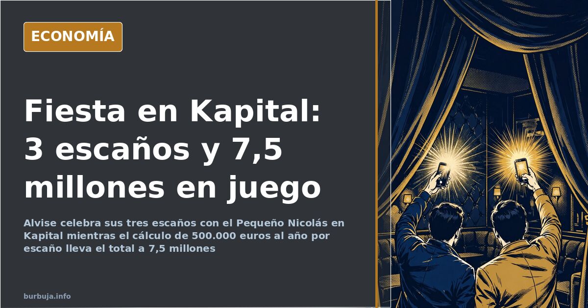 Dos figuras ante una discoteca de noche, escena de Alvise de fiesta en Kapital con el Pequeño Nicolás