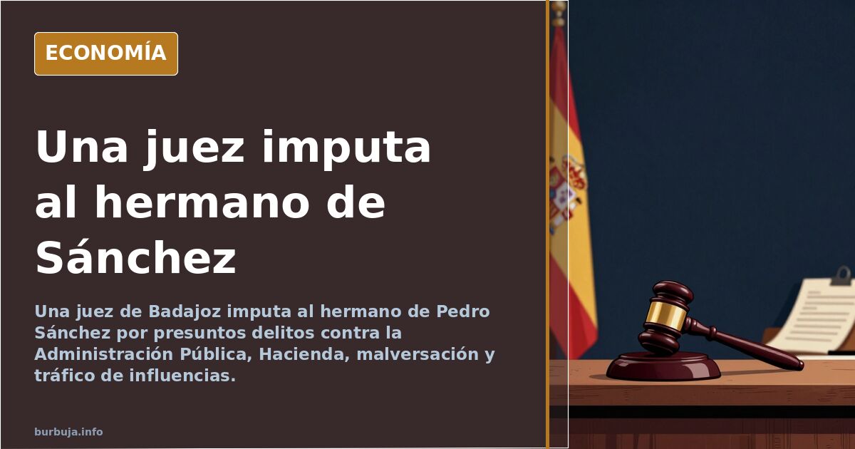 Ilustración editorial de un martillo judicial sobre un mapa de España y Portugal con la frontera marcada