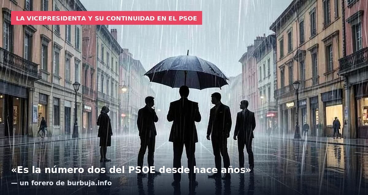 La vicepresidenta y su continuidad en el PSOE: «Es la número dos del PSOE desde hace años» — un forero de burbuja.info