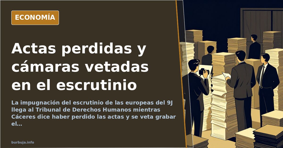Escrutinio europeo: actas perdidas y cámaras prohibidas