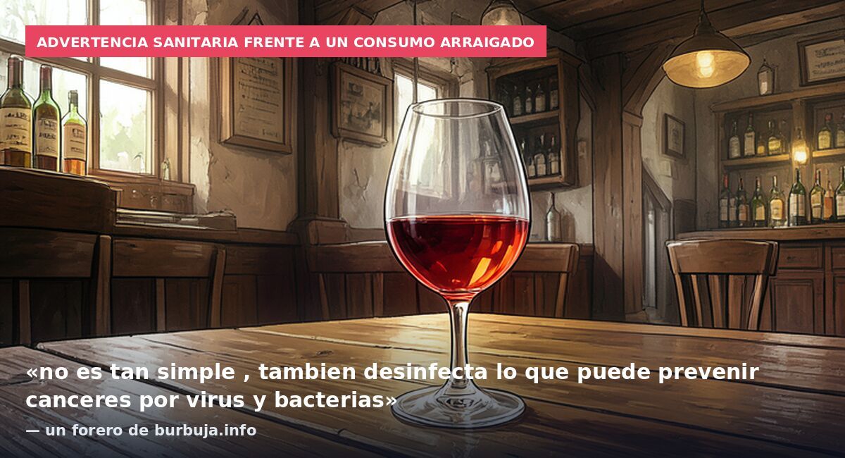Advertencia sanitaria frente a un consumo arraigado: «no es tan simple , tambien desinfecta lo que puede prevenir canceres por virus y bacterias» — un forero de burbuja.info