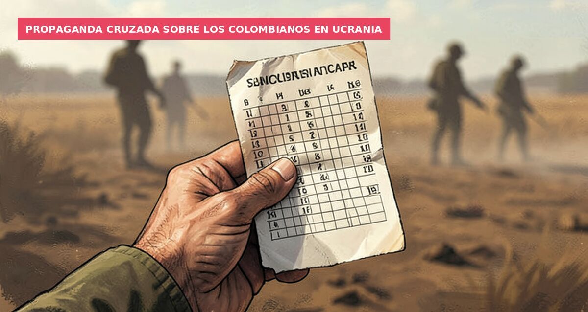 Propaganda cruzada sobre los colombianos en Ucrania
