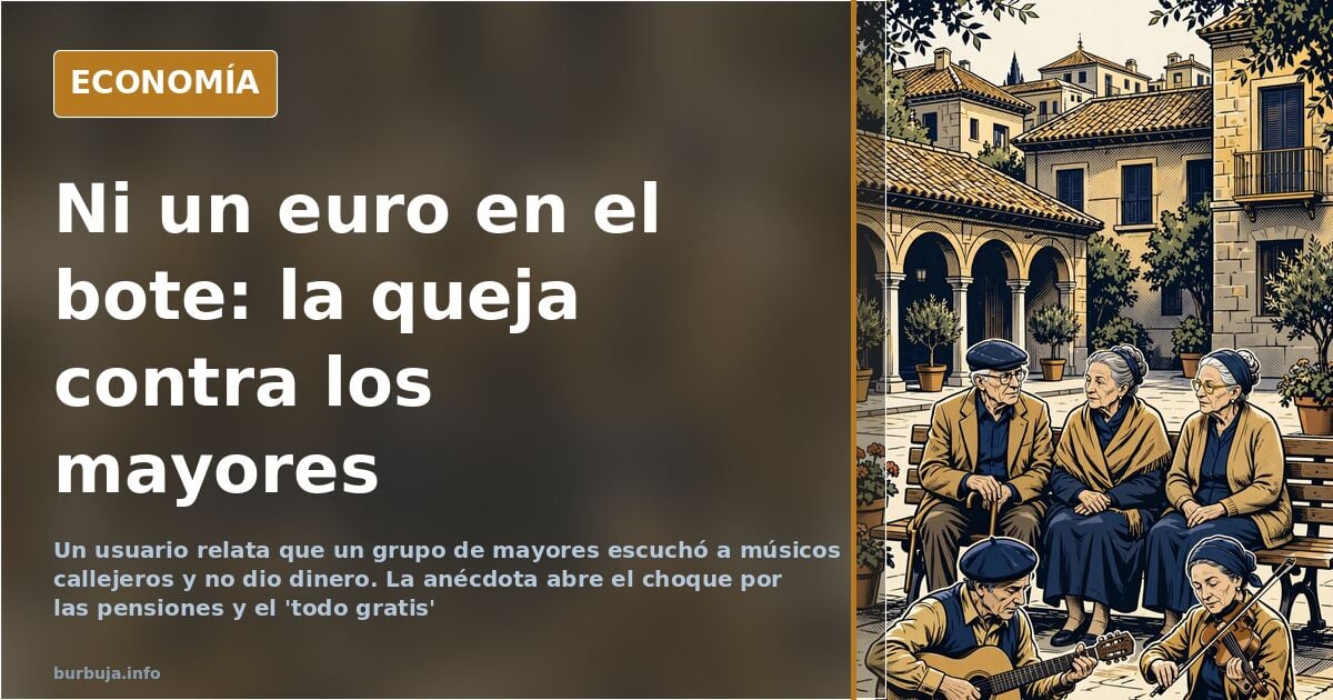 Pensiones y 'todo gratis': el reproche intergeneracional