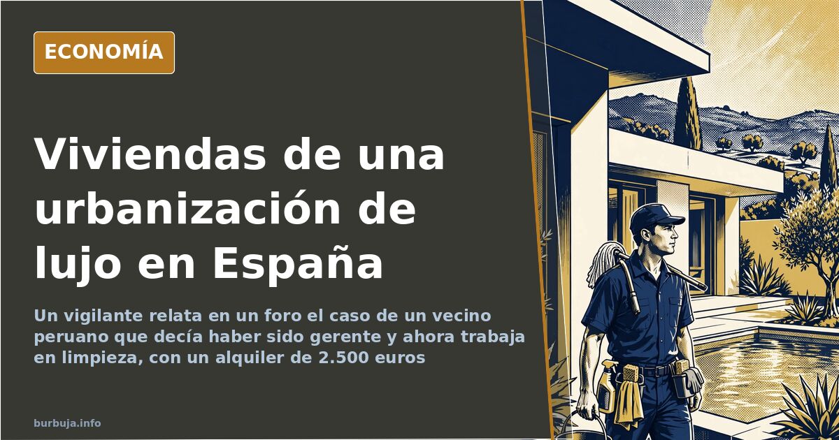 Imagen de archivo de viviendas de una urbanización de lujo en España