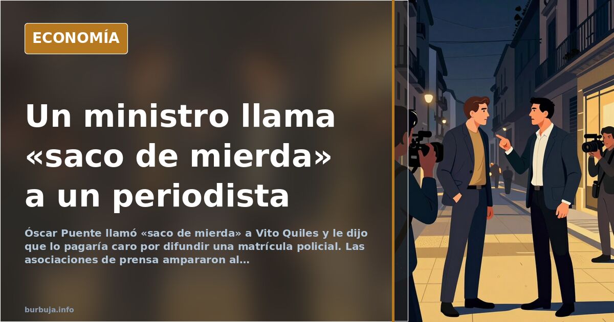 Óscar Puente insulta y amenaza a Vito Quiles por un tuit