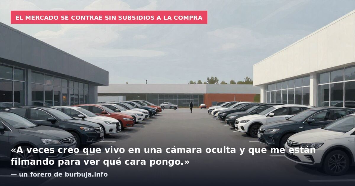 El mercado se contrae sin subsidios a la compra: «A veces creo que vivo en una cámara oculta y que me están filmando para ver qué cara pongo.» — un forero de burbuja.info