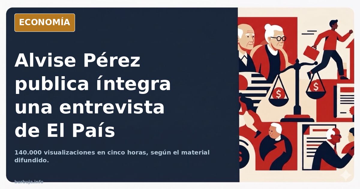 Ilustración editorial de un entrevistador y un entrevistado frente a frente en un plató, con un cronómetro marcando tiempos d