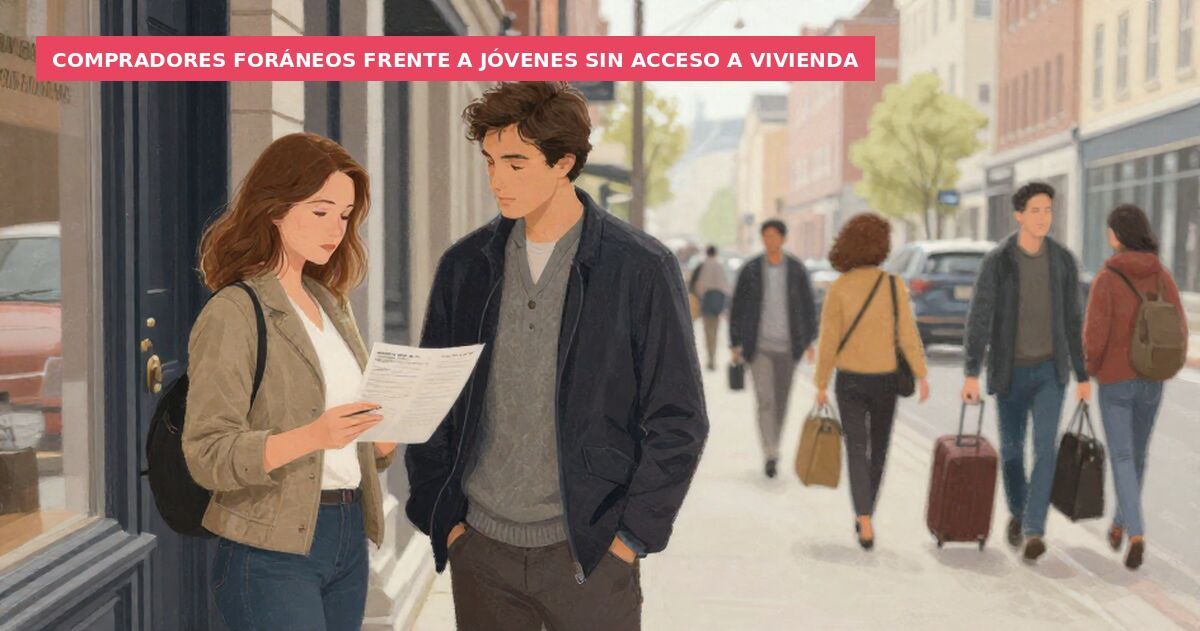 Compradores foráneos frente a jóvenes sin acceso a vivienda