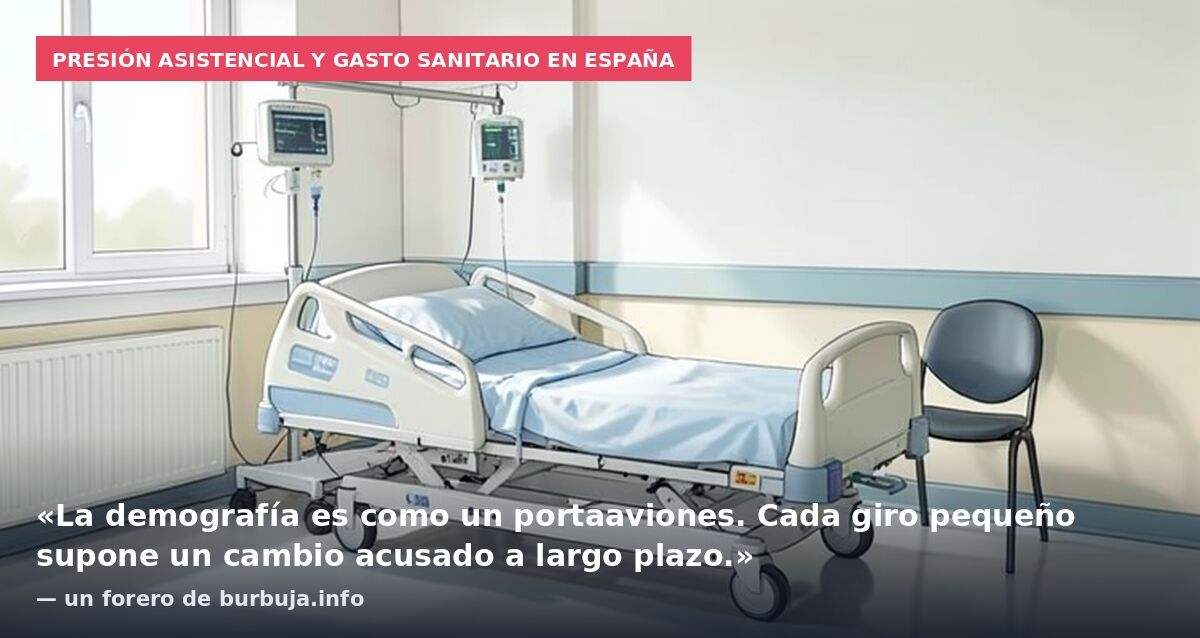 Presión asistencial y gasto sanitario en España: «La demografía es como un portaaviones. Cada giro pequeño supone un cambio acusado a largo plazo.» — un forero de burbuja.info