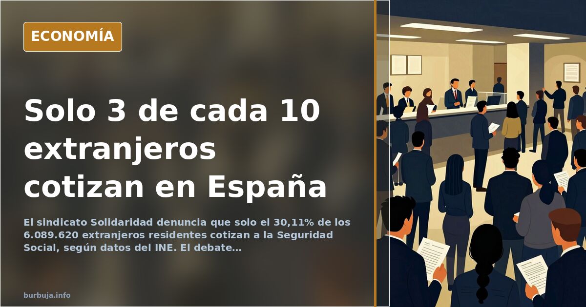 Ilustración editorial de una balanza con monedas de euro frente a una pirámide demográfica invertida, símbolo del debate sobr