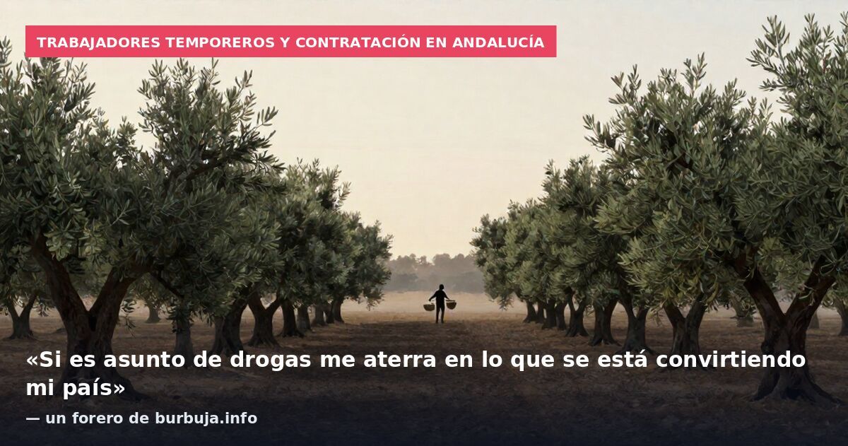 Trabajadores temporeros y contratación en Andalucía: «Si es asunto de drogas me aterra en lo que se está convirtiendo mi país» — un forero de burbuja.info