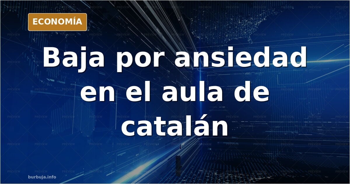 Ilustración editorial de un aula vacía con un profesor ausente y gritos políticos escritos en la pizarra