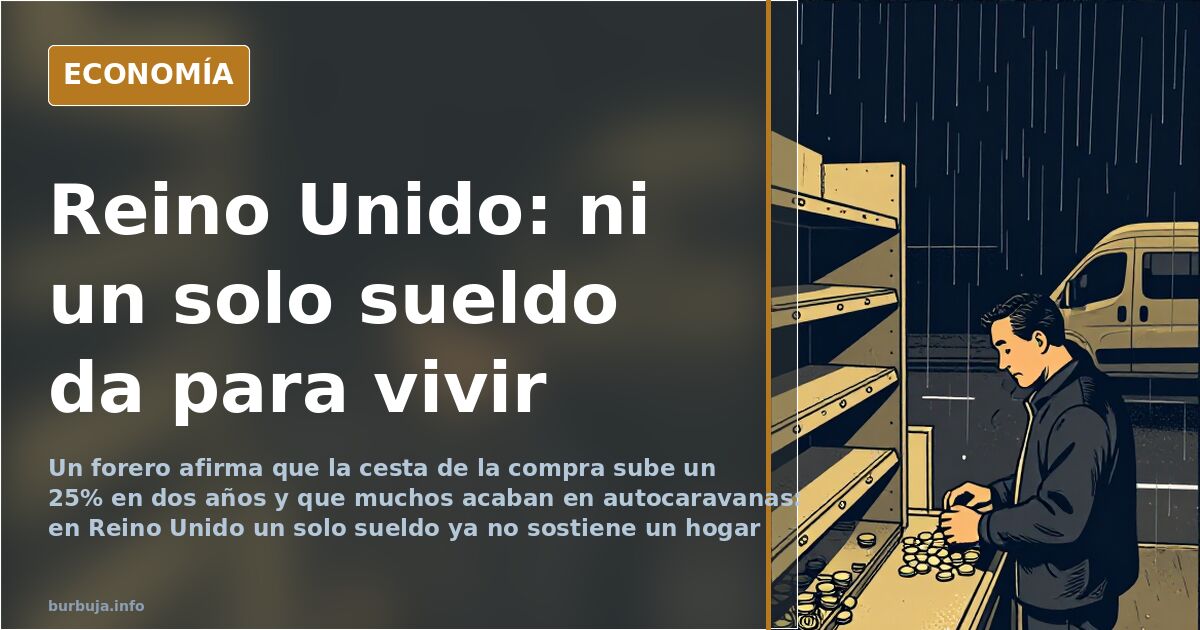 Reino Unido: la clase media que ya no puede vivir sola