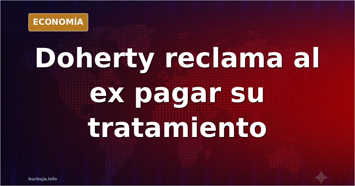 Ilustración editorial de una balanza de la justicia inclinada sobre documentos de divorcio y una factura médica